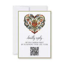 Coeur rousel norvégien | Carte de réponse