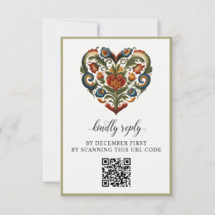 Coeur rousel norvégien Carte de réponse