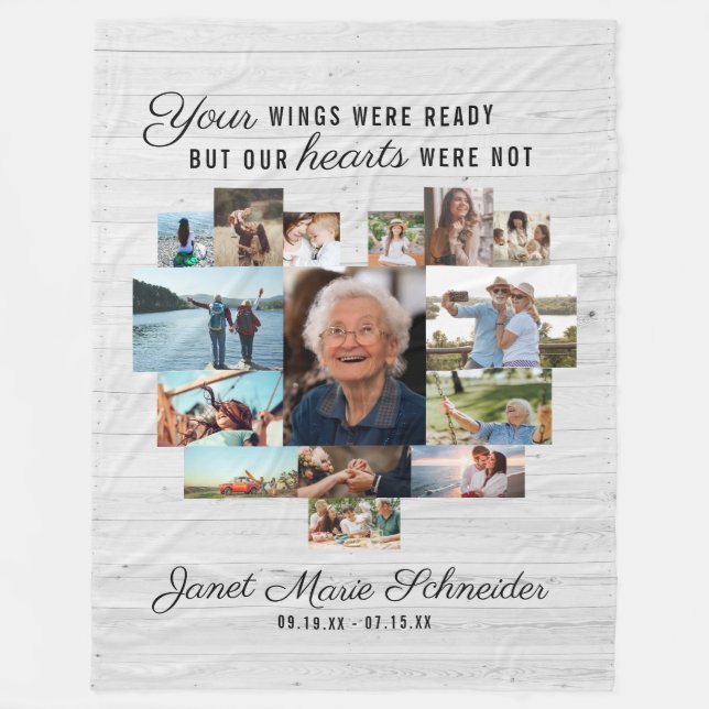 Coeur rustique | 15 Photo Collage Couverture commé (Devant)