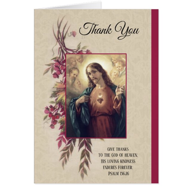 Coeur sacré de Merci des fleurs de Jésus (Devant)