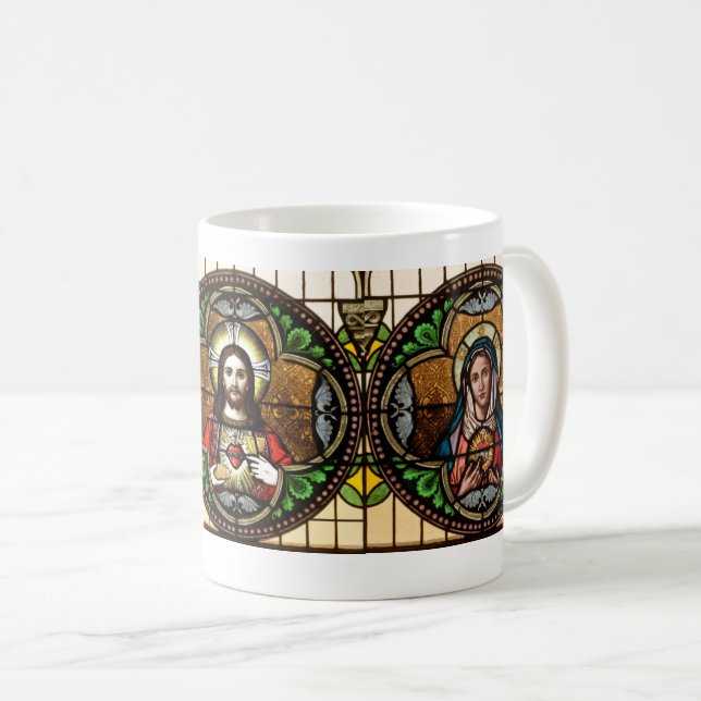 Coeur Sacré/Immaculée Coeur Mug (Devant droit)