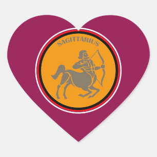 Cœur Sagittarius Coeur Sticker