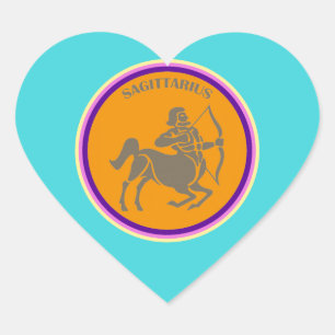 Cœur Sagittarius Coeur Sticker