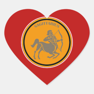 Cœur Sagittarius Coeur Sticker