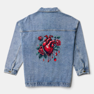 Cœur saignant de roses rouges rupture goh Art