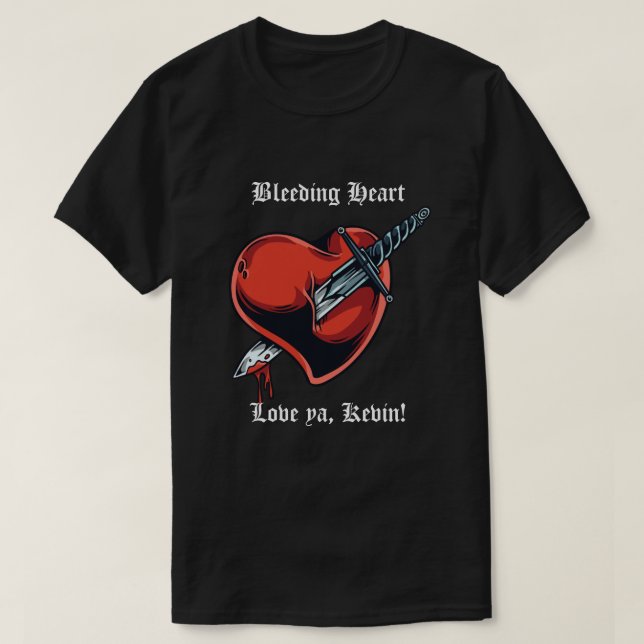 Coeur saignant Saint Valentin T-shirt homme (Design devant)