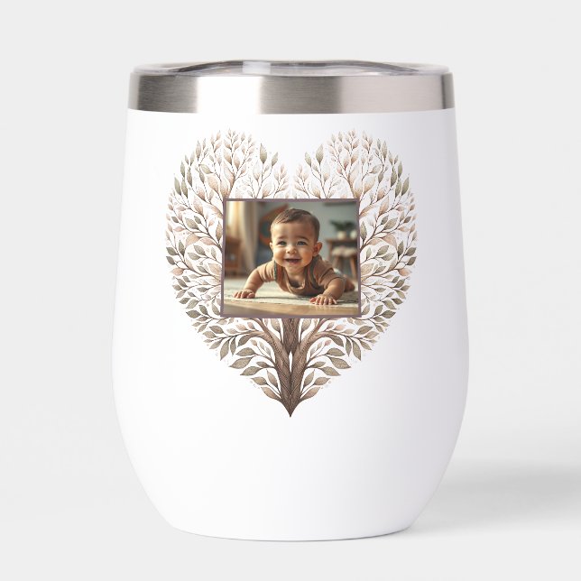 Coeur spécial Ajouter Photos Bouteille d'eau (Arrière)