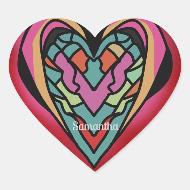 Cœur Sticker (Devant)