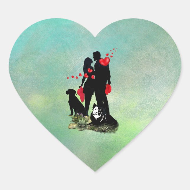 Cœur Sticker (Devant)