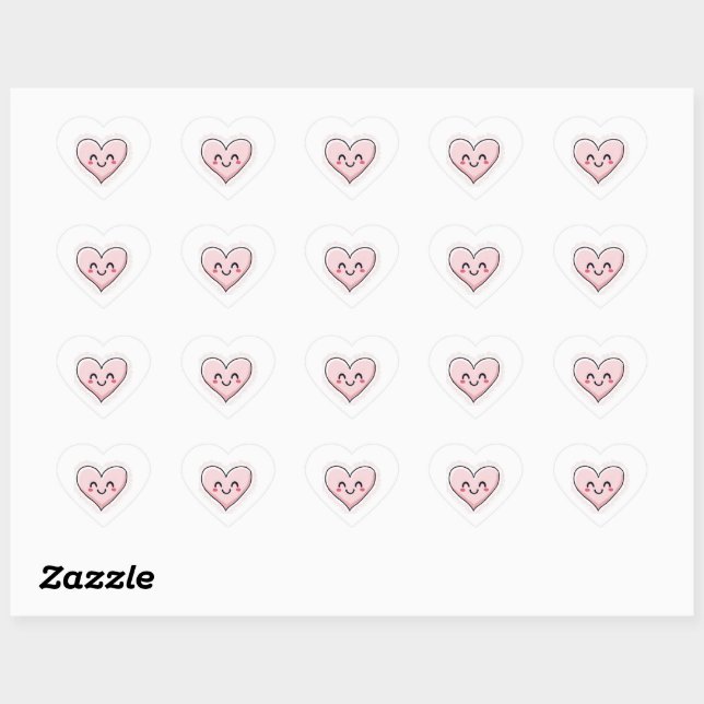 Cœur Sticker (Feuille)