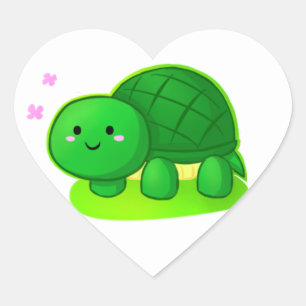 Cœur Sticker à tortue mûre