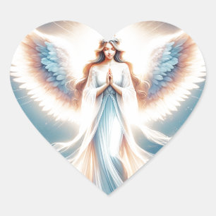 Cœur Sticker Angel du gardien Pastel
