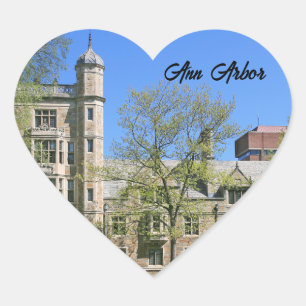 Cœur Sticker Ann Arbor Michigan - Sticker Heart Heart