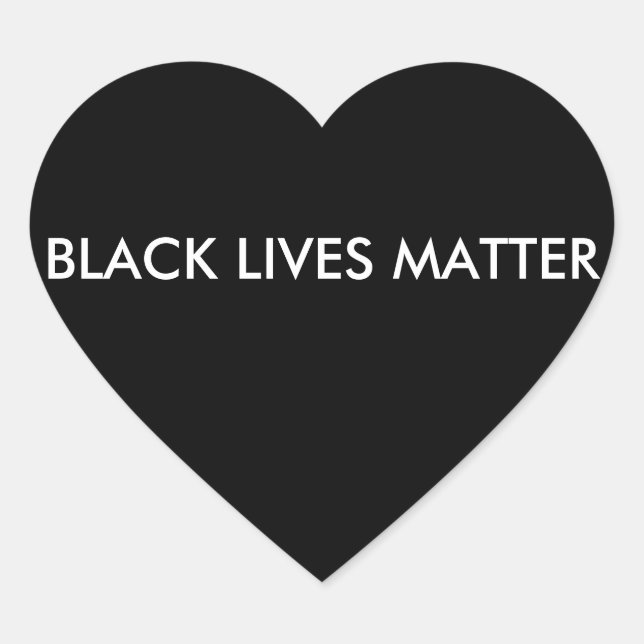 Cœur Sticker Black Lives Matt (Devant)