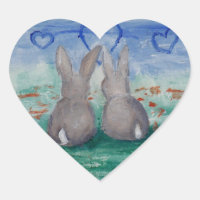 Sticker Bunny Lovin aceo