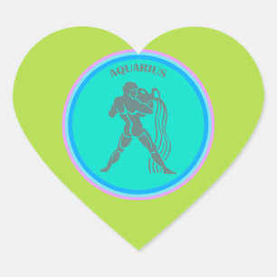 Cœur Sticker cardiaque Aquarius