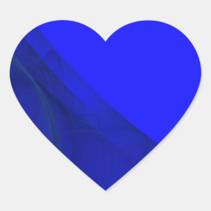 Cœur Sticker cardiaque Arrière - plan Royal Blue Fracta