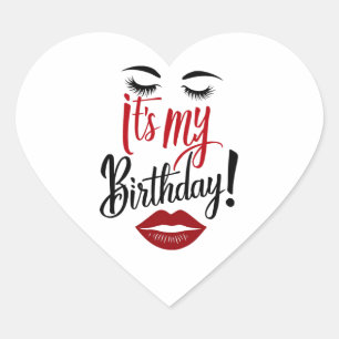 Cœur Sticker - C'est mon anniversaire