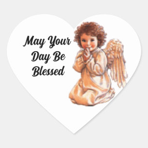 Cœur Sticker Coeur Ange Prieur