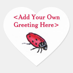Cœur Sticker Coeur Art Décal Personnalisé pour l'insect