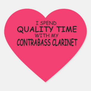 Cœur Sticker Coeur Clarinet pour la qualité du temps