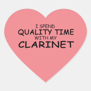 Cœur Sticker Coeur Clarinet Temps Qualité