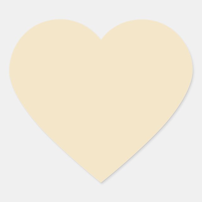 Cœur Sticker Coeur Crème (Devant)