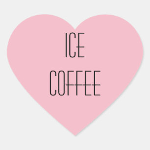 Cœur Sticker Coeur de café glace
