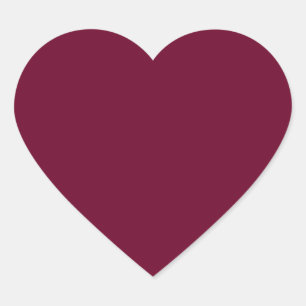 Cœur Sticker Coeur de couleur foncé bordeaux
