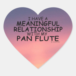 Cœur Sticker Coeur de Flûte Pan