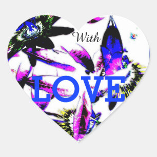 Cœur Sticker Coeur de Porcelain Passiflora