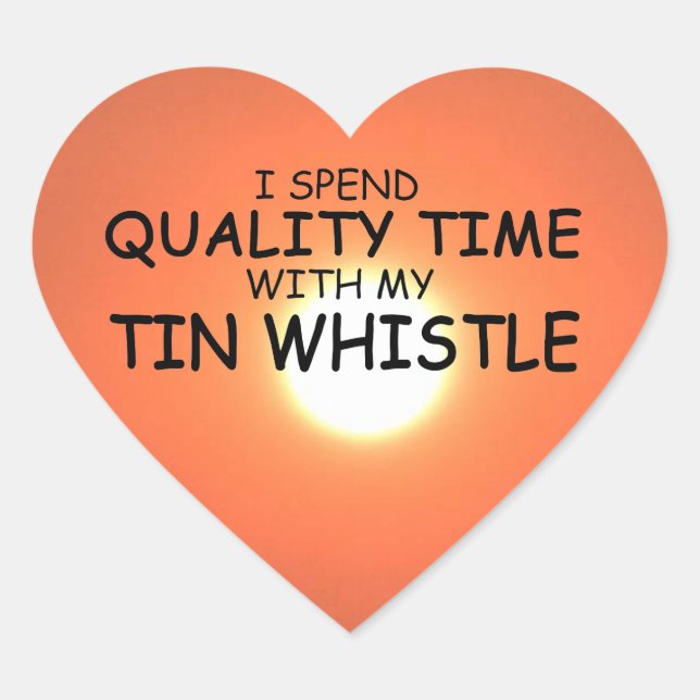 Cœur Sticker Coeur de sifflet de qualité (Devant)