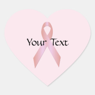 Cœur Sticker Coeur du ruban de sensibilisation au cance