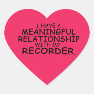 Cœur Sticker Coeur Enregistreur de Relation Significati