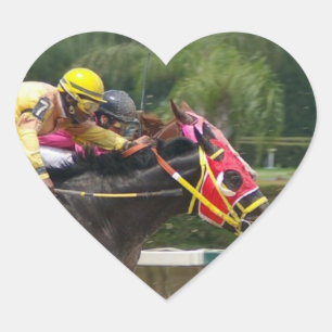 Cœur Sticker Coeur Finish Race Horse