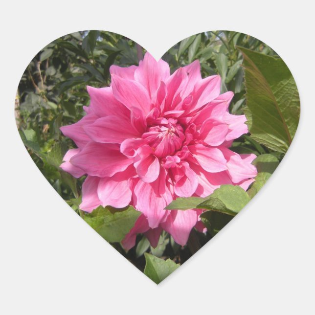 Cœur Sticker Coeur Fleur (Devant)