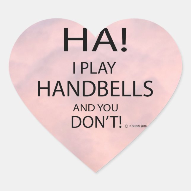 Cœur Sticker Coeur Ha Handbells (Devant)