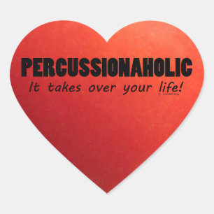 Cœur Sticker Coeur Percussionaholic