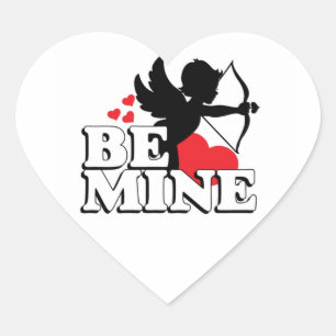 Cœur Sticker Coeur Personnalisé/Cupidon Soyez mien