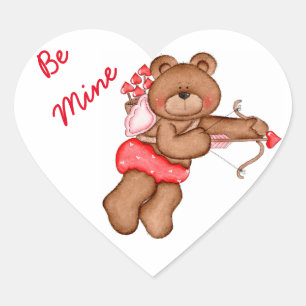 Cœur Sticker Coeur Personnalisé / Être Ours De Mine
