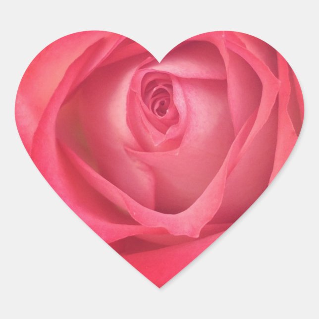 Cœur Sticker Coeur Rose Fire & Ice (Devant)