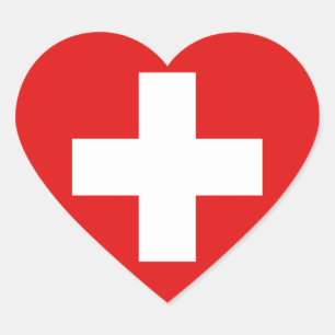 Cœur Sticker Coeur Suisse