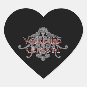 Cœur Sticker Coeur Vampire Groom