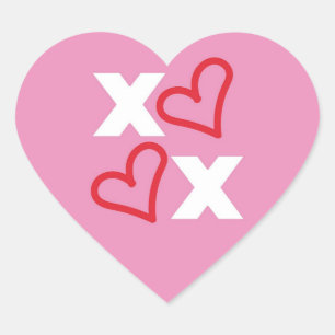 Cœur Sticker Coeur XOXO