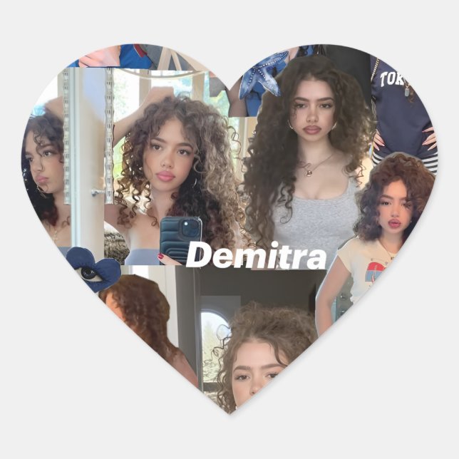 Cœur Sticker Collage Demitra Kalogeras (Devant)