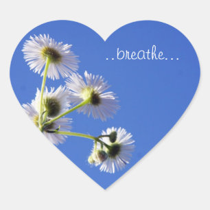 Cœur Sticker Dandilion"Breathe"