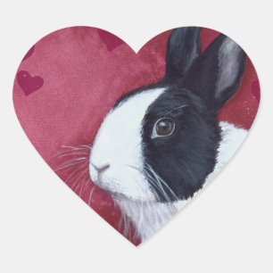 Cœur Sticker de Bunny Coeur