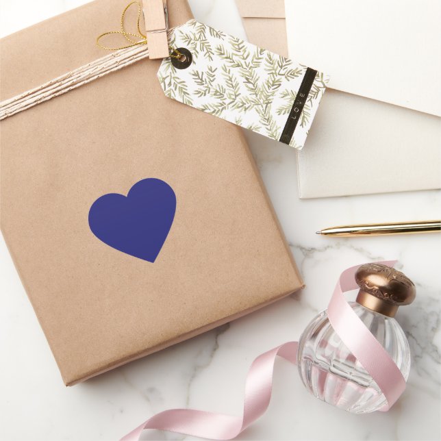 Cœur Sticker de coeur bleu minuit (Cadeaux)