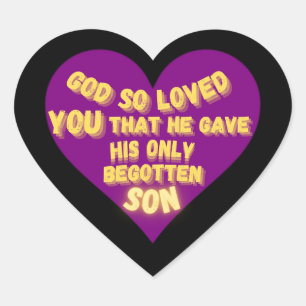 Cœur Sticker de coeur de Dieu aimé