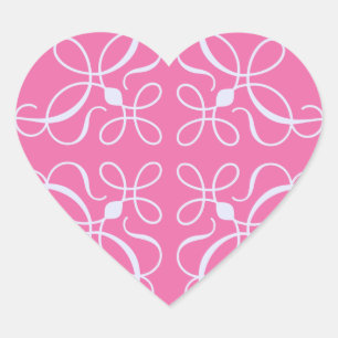 Cœur Sticker de coeur en rose bonbon